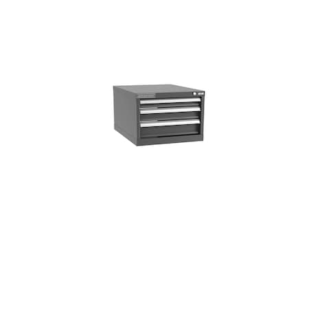 Champion Tool Storage Modular Drawer Cabinet, 3 Drawer, Dark Gray, Steel, 22 in W x 28-1/2 in D x 15-3/4 in H N6000301ILC-DG